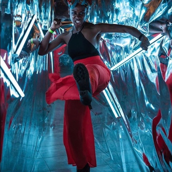 3/$30 Flowy chiffon pants - Picture 4 of 4